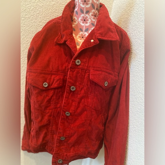 Northwest Blue Jackets & Blazers - Bright Red Corduroy Jacket